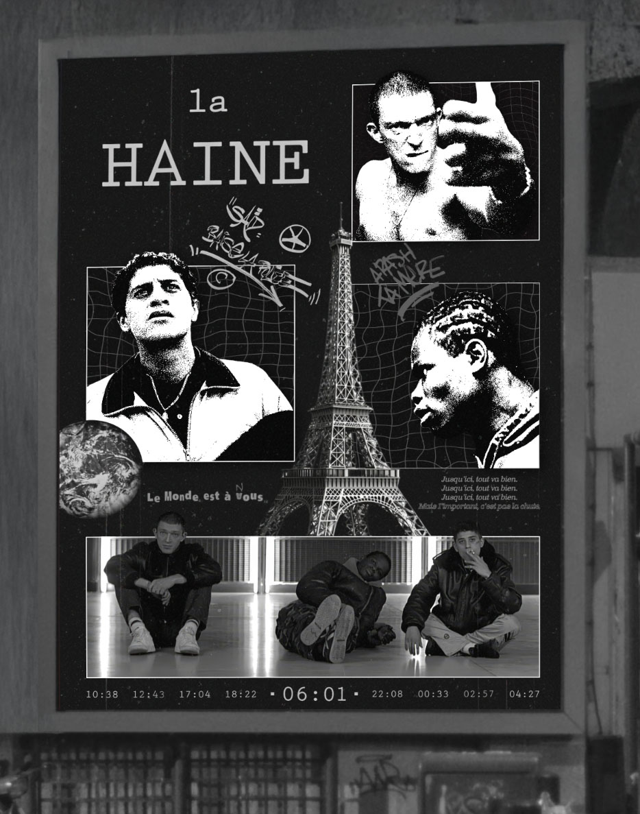 Brutalism poster – La Haine movie